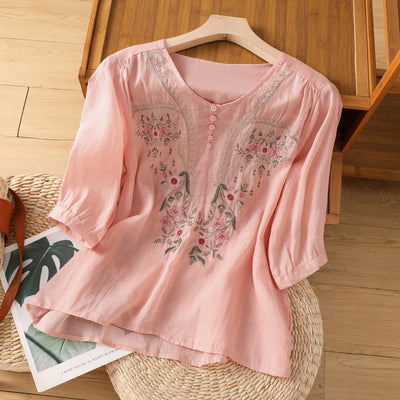 Tamsina – Blouse Relaxed Brodée