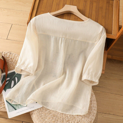 Tamsina – Blouse Relaxed Brodée
