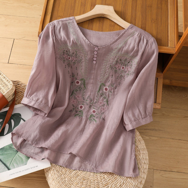 Tamsina – Blouse Relaxed Brodée