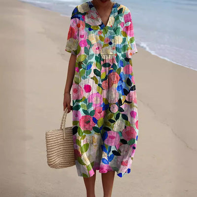 Nicka - Robe Florale Éclatante