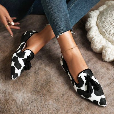 Julia | Mocassins pointus bicolores