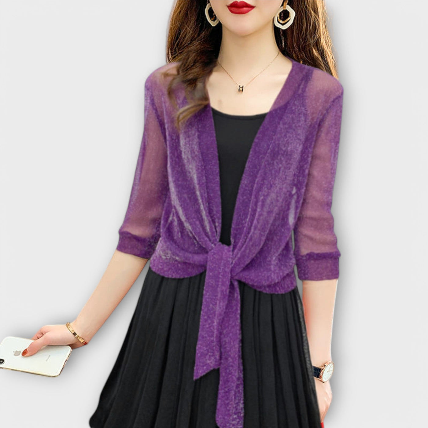 Olivia – Blouse à Ouverture Frontale