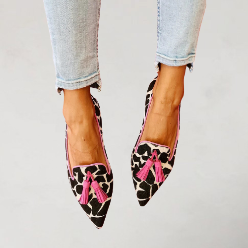Julia | Mocassins pointus bicolores