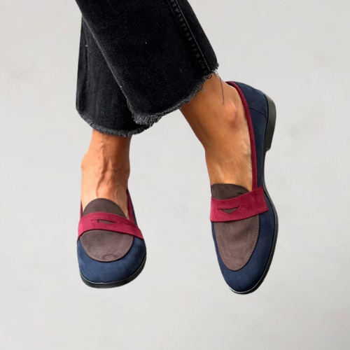 Esther | Mocassins élégants à bout rond et petit talon