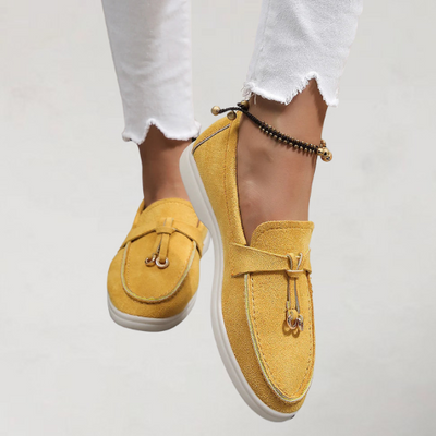 Saskia | Mocassins élégants à surpiqûres nouées