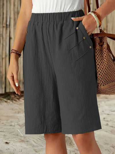 Céline - Shorts en Coton Lin