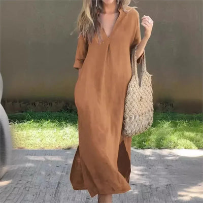 Fiora - Robe Longue Décontractée