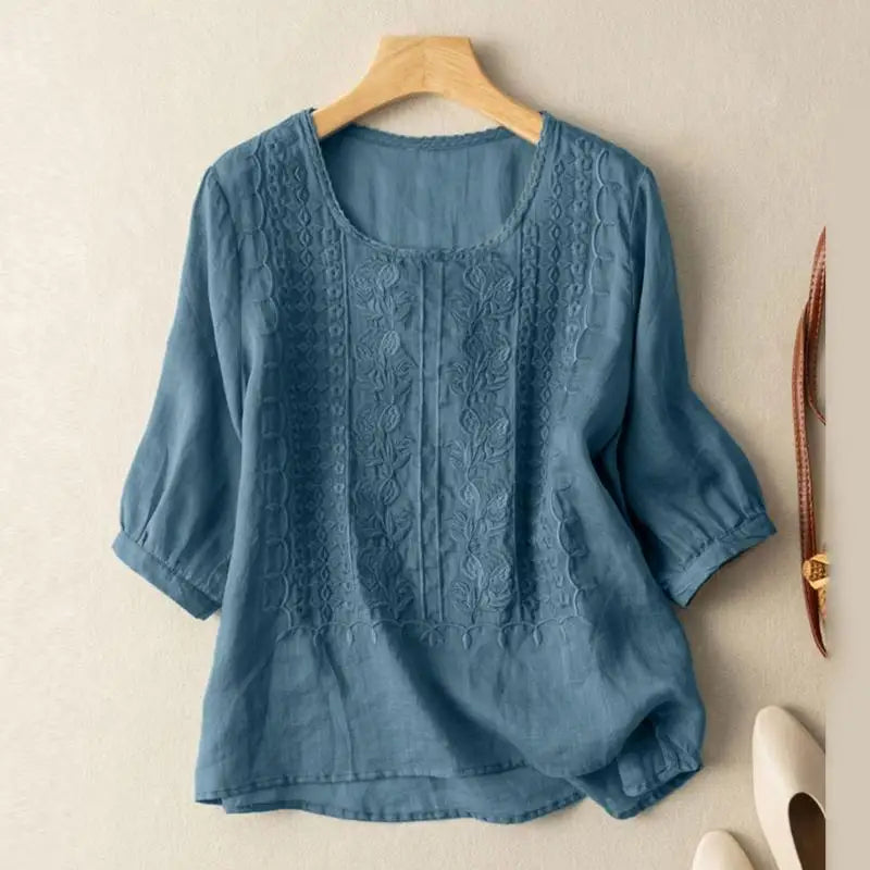 Aurora – Blouse Relaxed Brodée