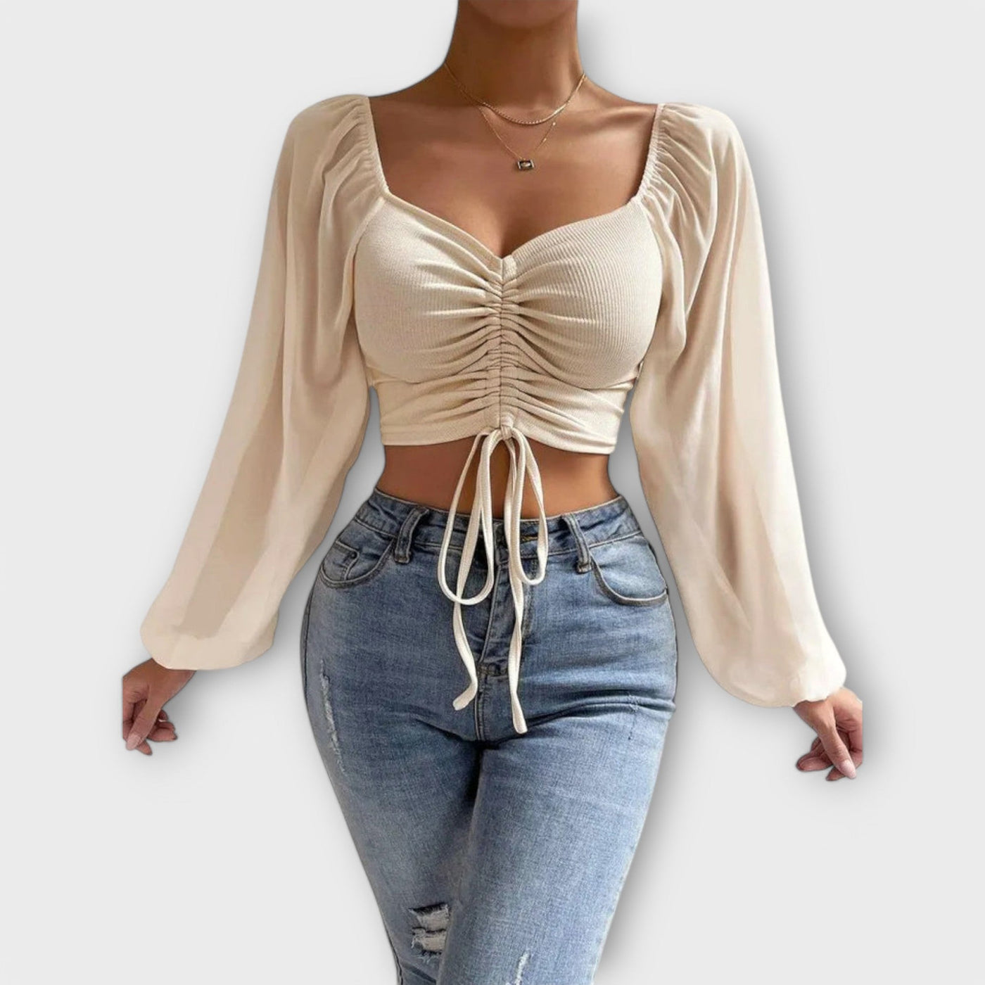 Jacqueline – Blouse de Soirée Polyvalente