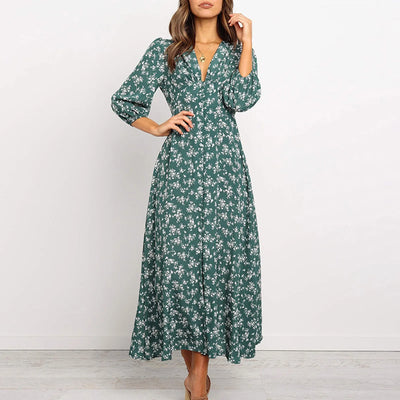 Jane - Élégante Robe Fleurie