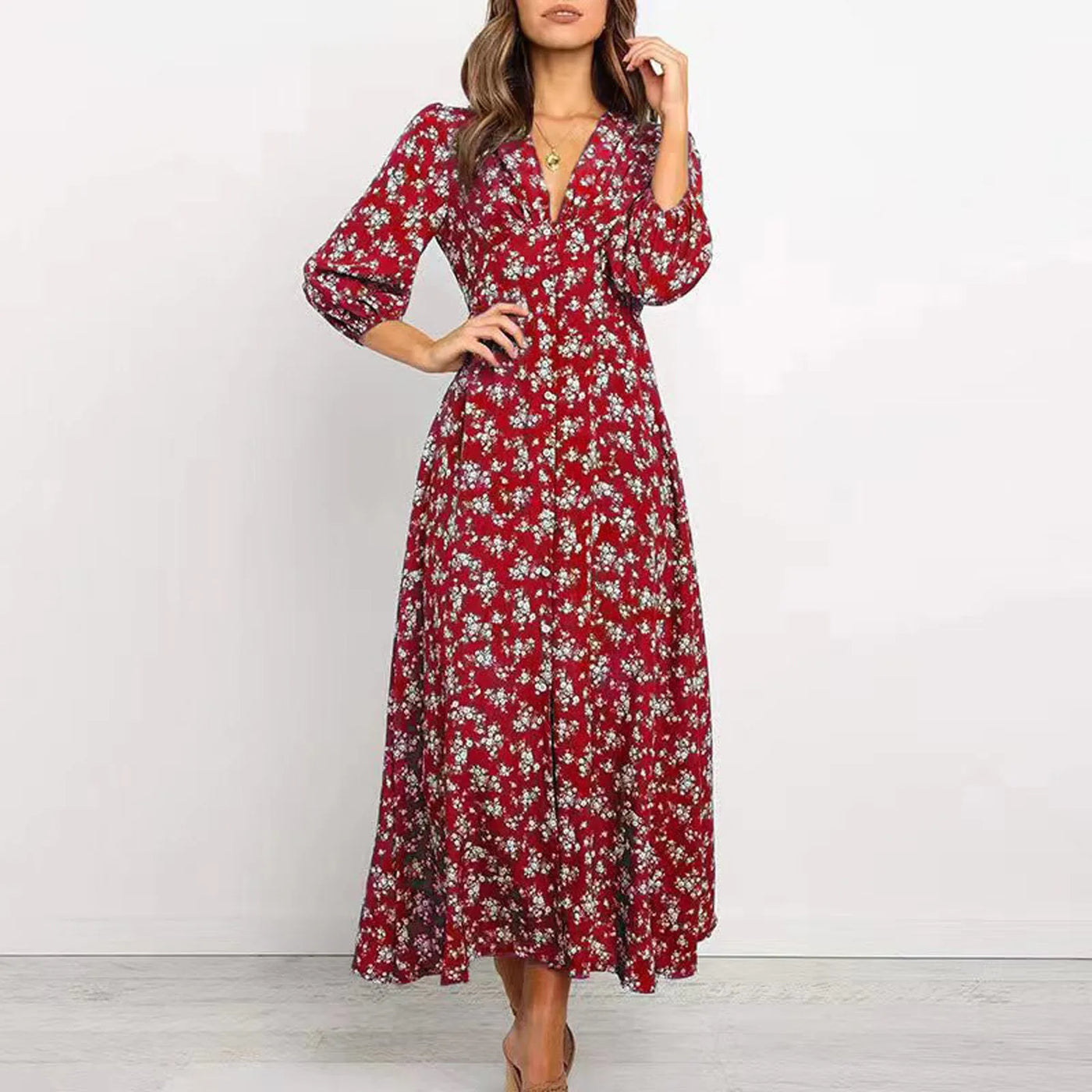 Jane - Élégante Robe Fleurie