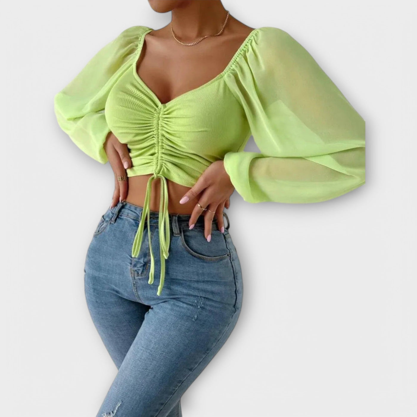Jacqueline – Blouse de Soirée Polyvalente