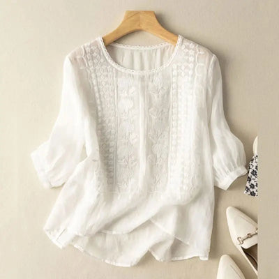 Aurora – Blouse Relaxed Brodée