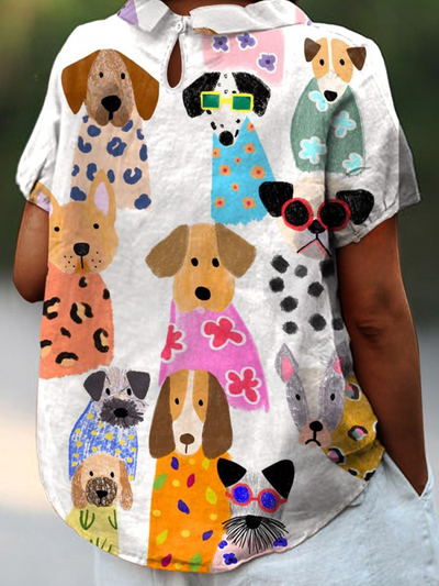 Tilly | Chemise à Imprimé de Chiens