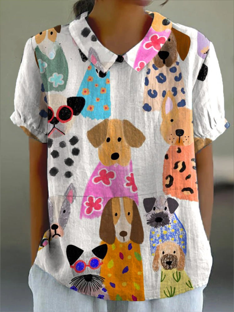 Tilly | Chemise à Imprimé de Chiens
