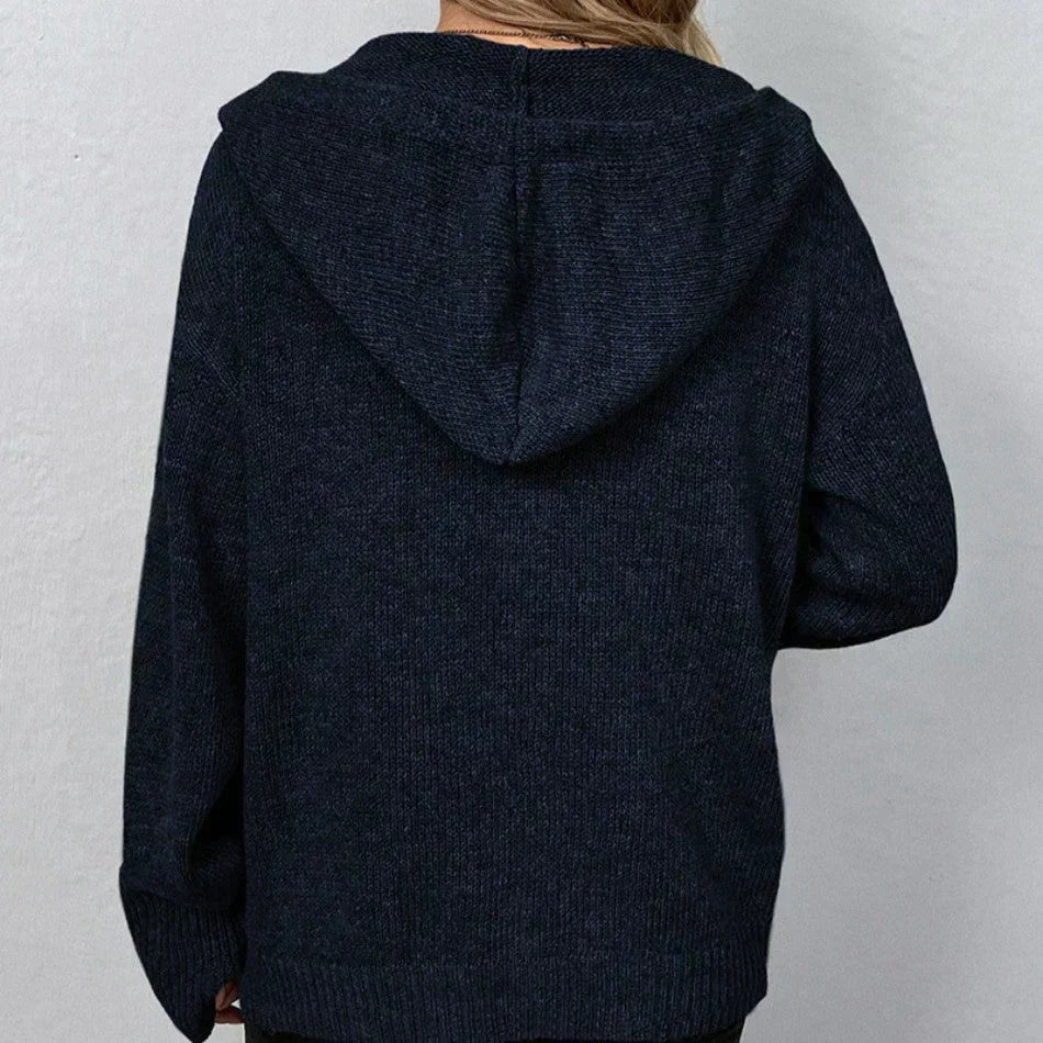 Laurence | Cardigan à Capuche et Boutons
