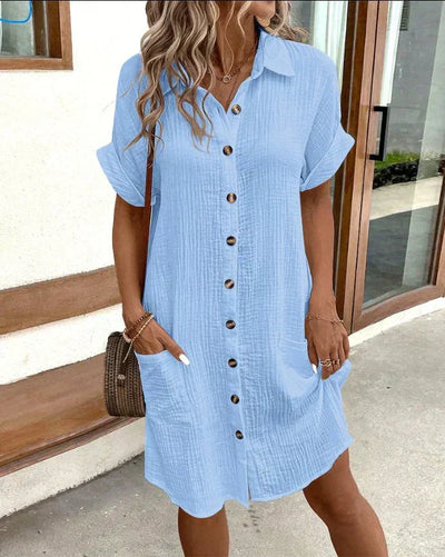 Dunya - Élégante Robe Polo Ceinturée