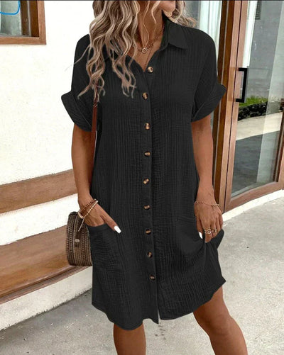 Dunya - Élégante Robe Polo Ceinturée