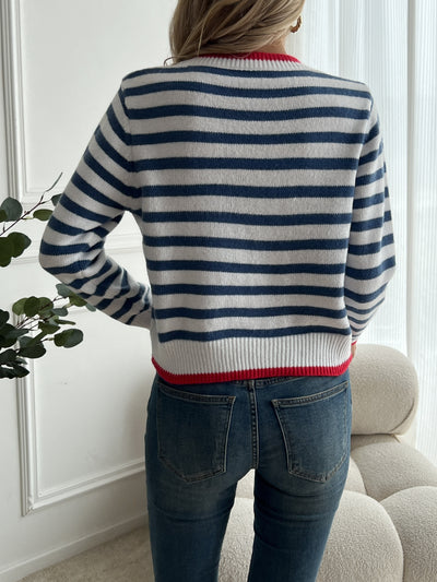 Mary | Pull Col Roulé Rayé