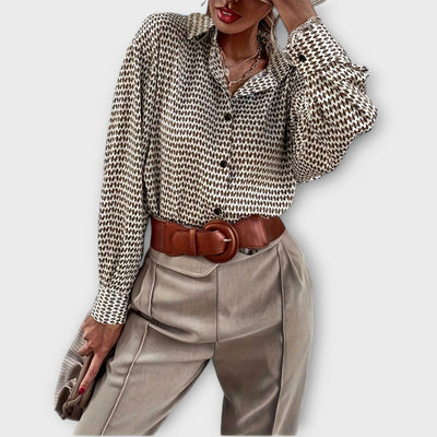 Ashley – Blouse Vintage à Manches Longues