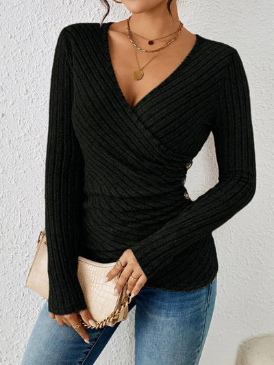 AURORA - Haut à manches longues avec effet amincissant