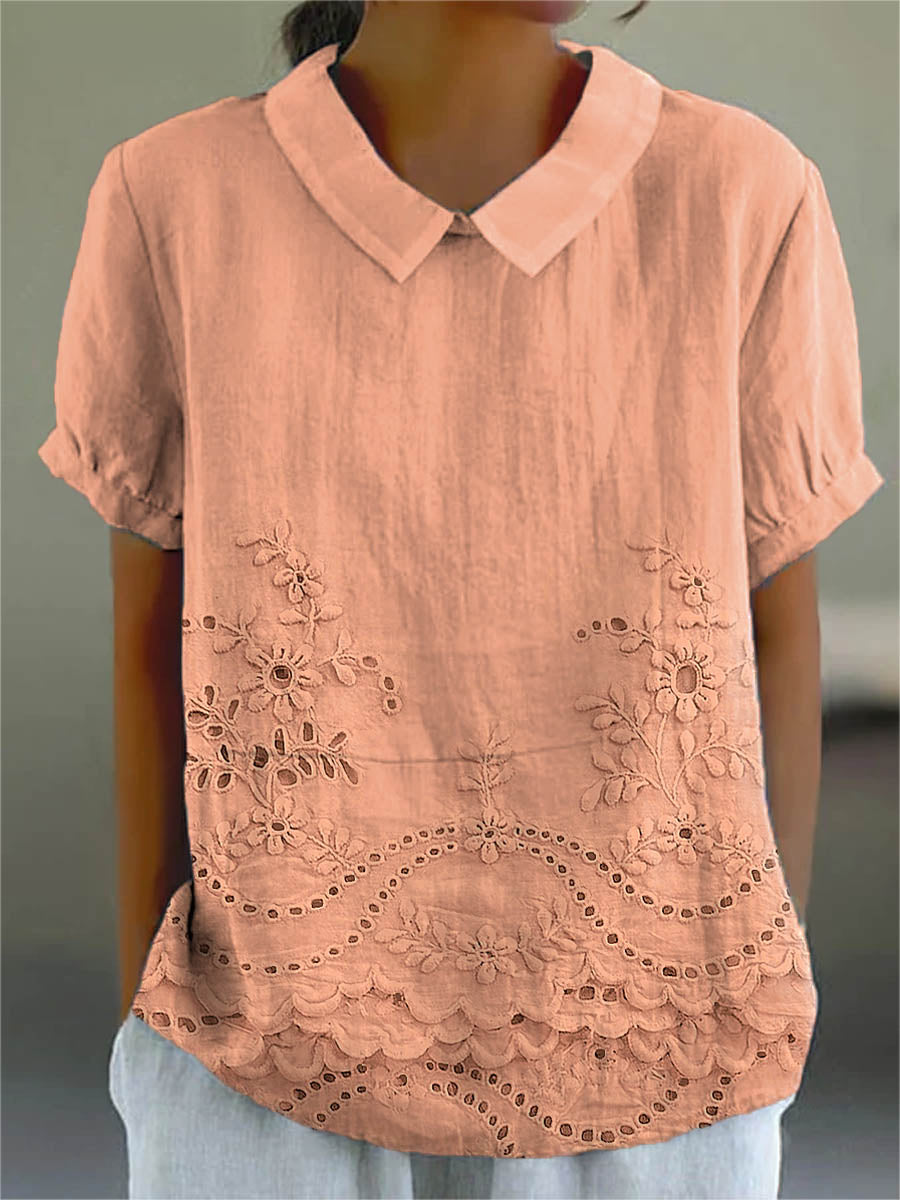 Lily | Chemise en Broderie Florale