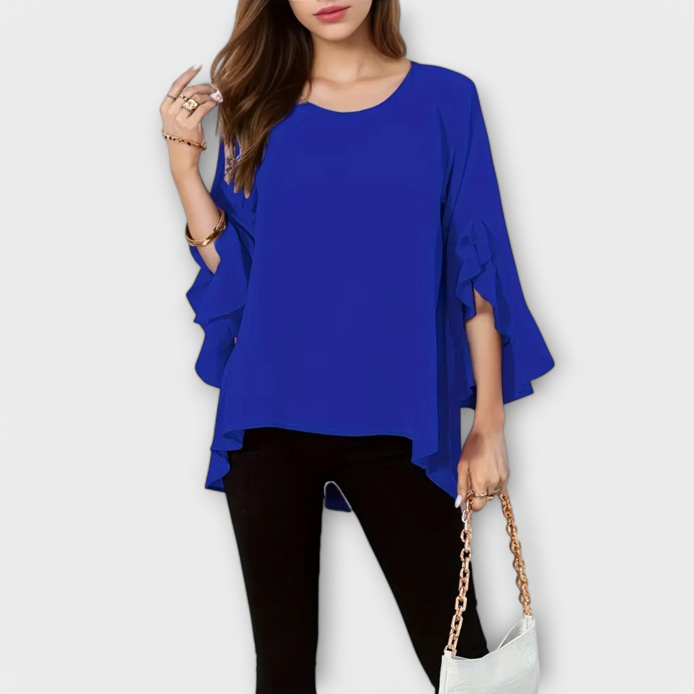 Aria – La Blouse Parfaite de Printemps avec Col Rond