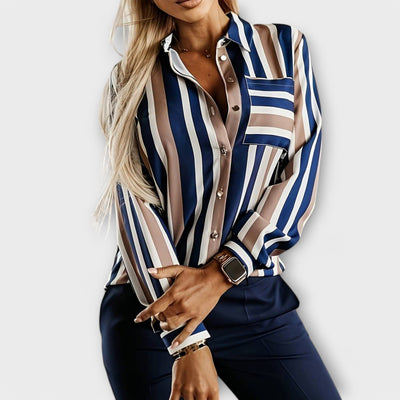 Emily – Blouse Rayée Décontractée et Élégante