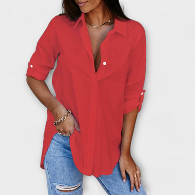 Jessica - blouse décontractée avec col en V
