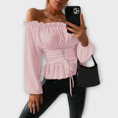 Amelia – Blouse avec Détails Volants