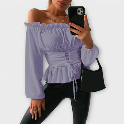 Amelia – Blouse avec Détails Volants