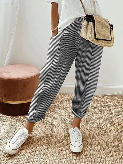 Kae | Striped Trousers