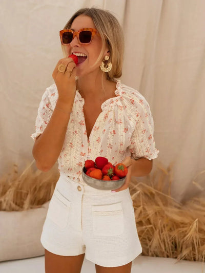 Alva - Blouse Fleurie Estivale