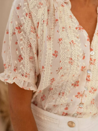 Alva - Blouse Fleurie Estivale