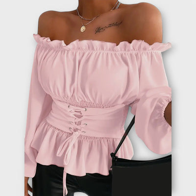 Amelia – Blouse avec Détails Volants