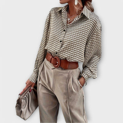 Ashley – Blouse Vintage à Manches Longues