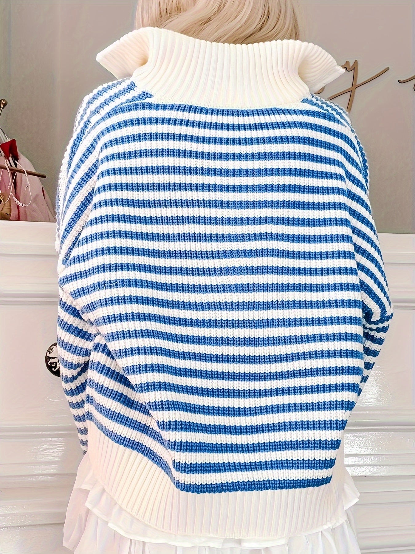Celia | Pull Zippé Rayé