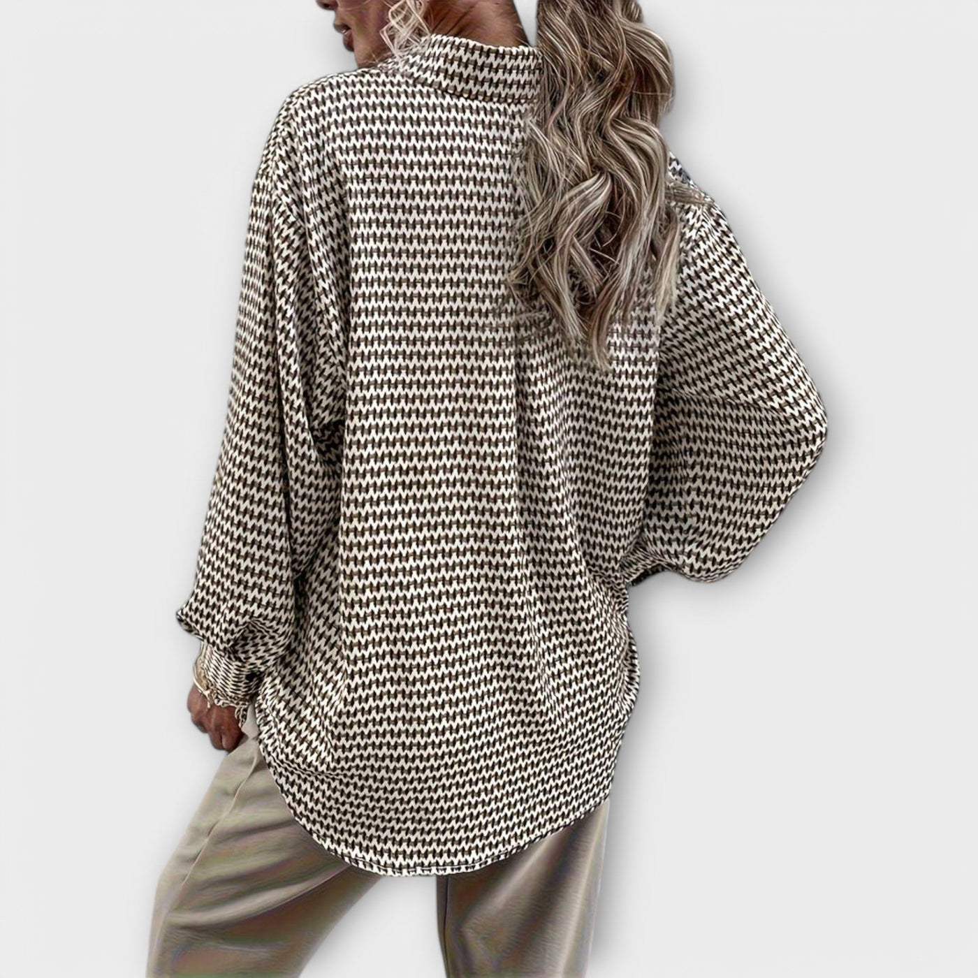 Ashley – Blouse Vintage à Manches Longues
