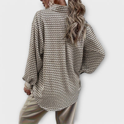 Ashley – Blouse Vintage à Manches Longues