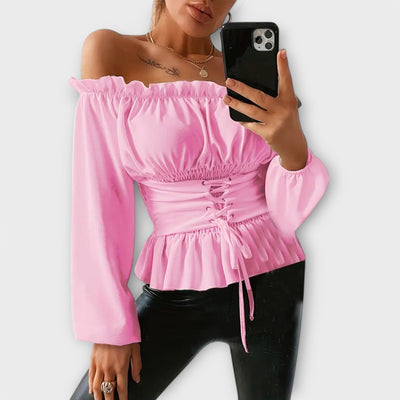 Amelia – Blouse avec Détails Volants