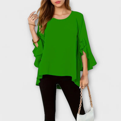 Aria – La Blouse Parfaite de Printemps avec Col Rond