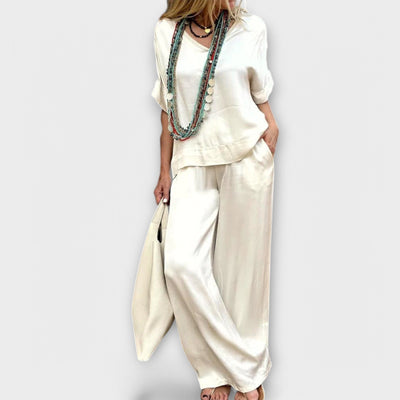 Blouse et Pantalon Complets Hazel Élégance Élyséenne