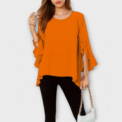 Aria – La Blouse Parfaite de Printemps avec Col Rond