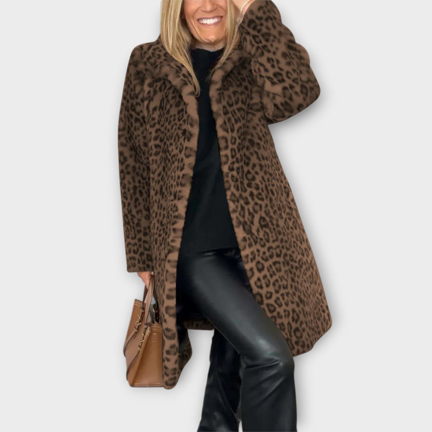 Élodie – Manteau léopard sophistiqué