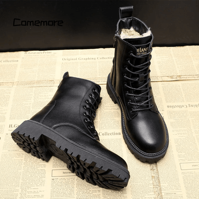 Julia™ | Bottes Élégantes en Cuir Noir