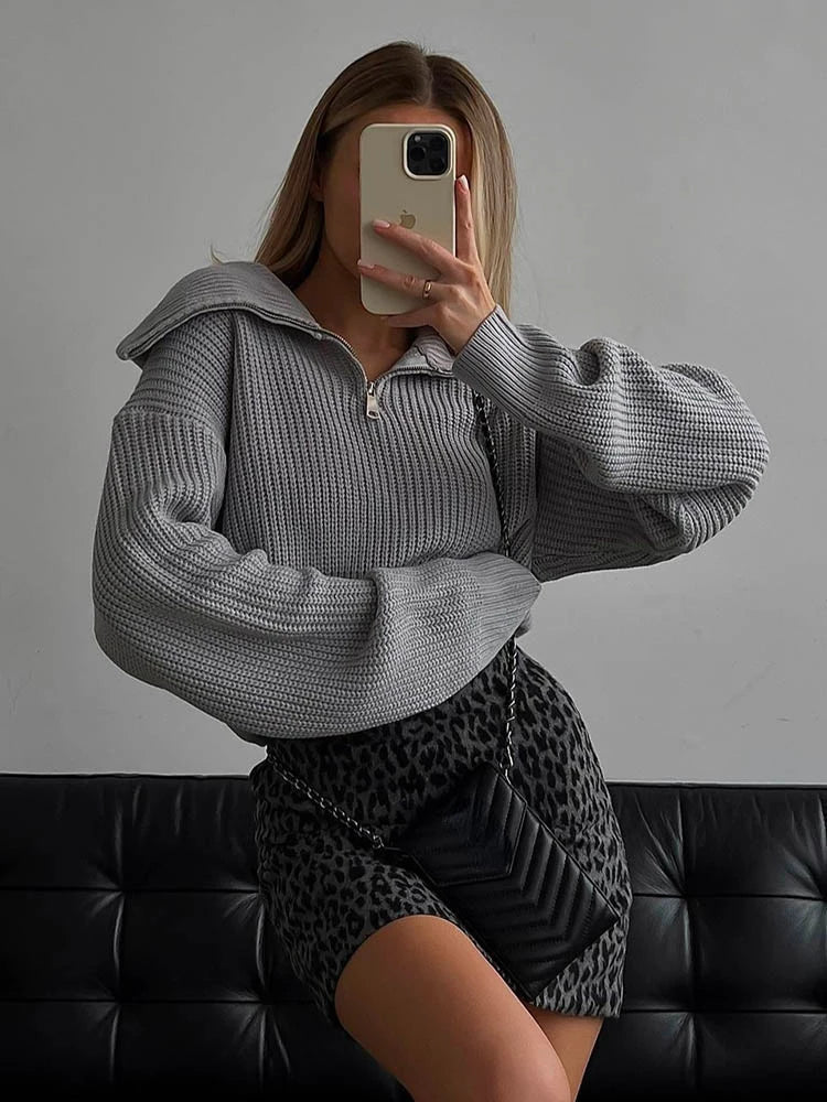 Ava | Pull à Fermeture Éclair