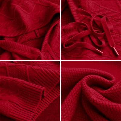 Élise – Pull à capuche tricoté élégant