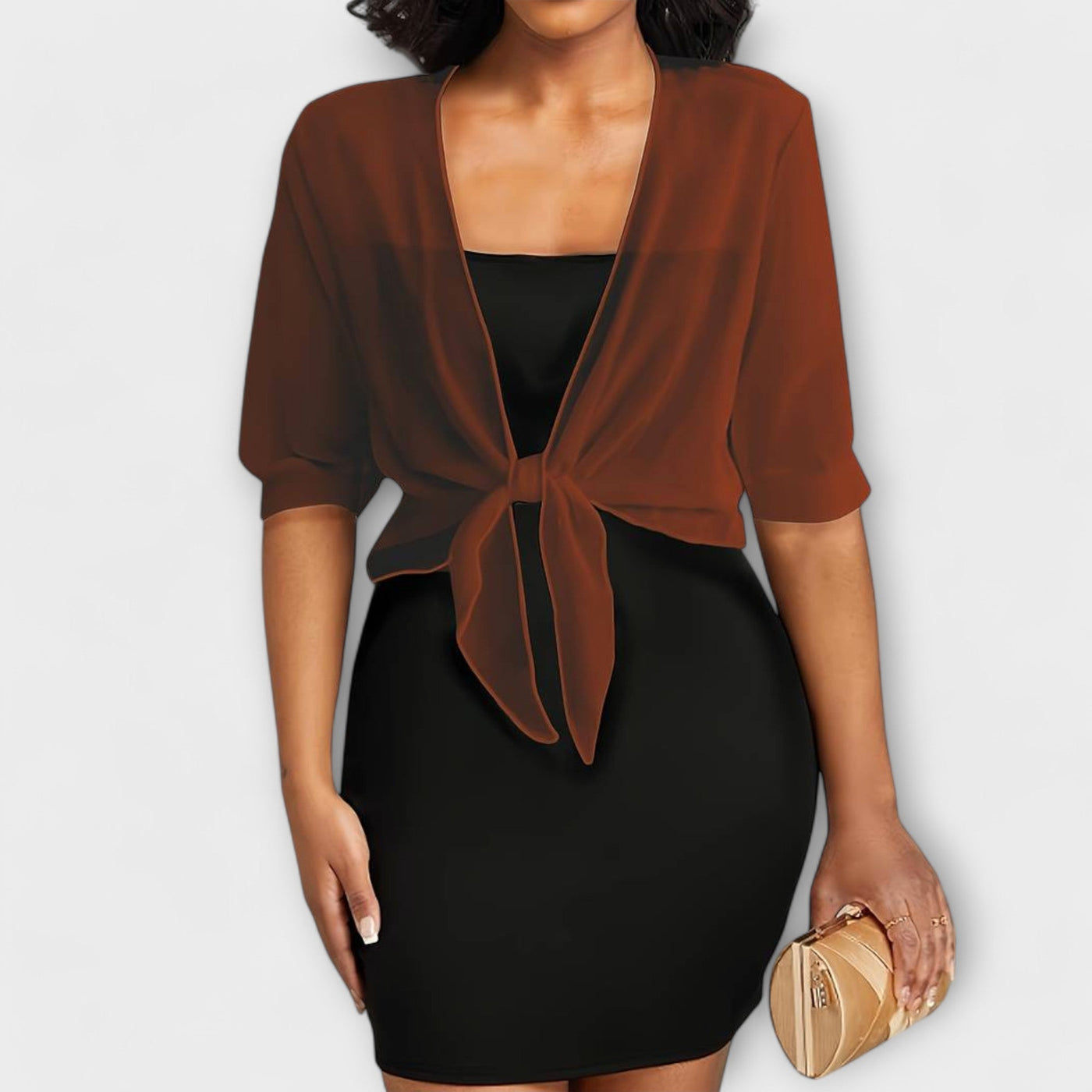 Olivia – Blouse à Ouverture Frontale