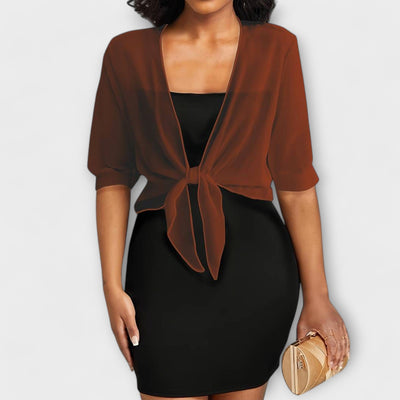Olivia – Blouse à Ouverture Frontale
