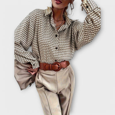 Ashley – Blouse Vintage à Manches Longues